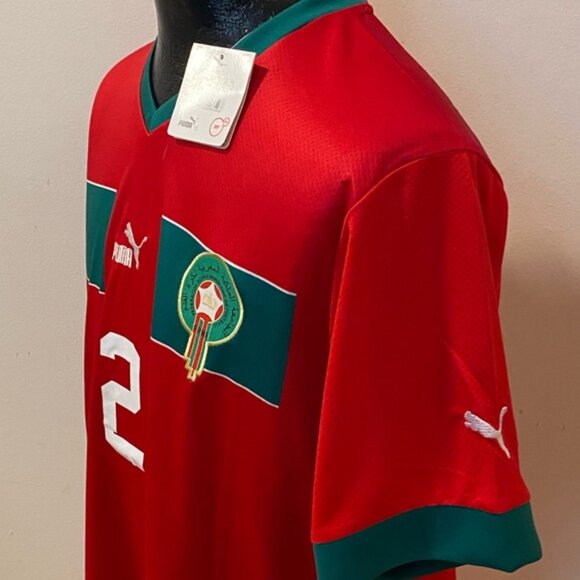 Paris Saint Germain Morocco Achraf Hakimi Jersey # 2 , Unisex - Picture 7 of 10